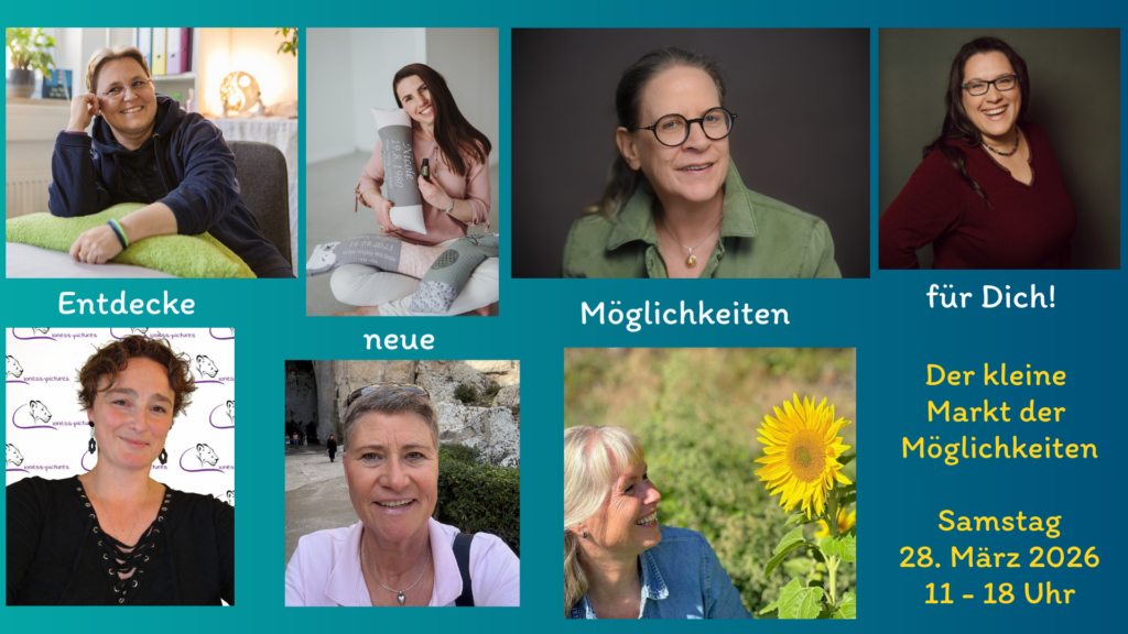 Das war der kleine Markt der Möglichkeiten Zeigt die Teilnehmerinnen des Marktes